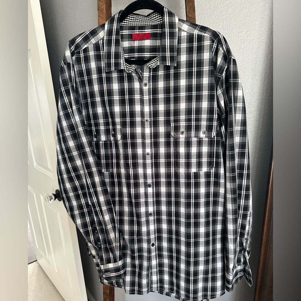 Alfani men’s Checkered Shirt, XXL - Picture 3 of 7